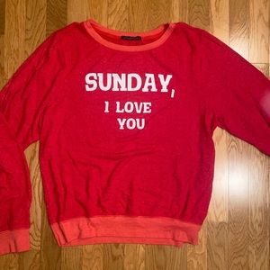 Wildfox “Sunday I love you” sweater